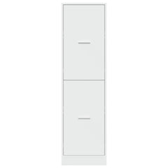 Apothecary Cabinet White Engineered Wood, image 5