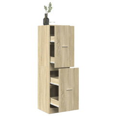 vidaXL Apothecary Cabinet Sonoma Oak 40x41x144,5 cm Engineered Wood 1
