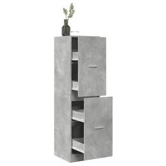 vidaXL Apothecary Cabinet Concrete Grey 40x41x144,5 cm Engineered Wood 1