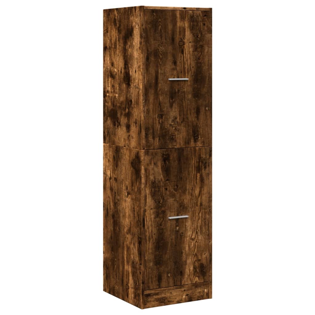 vidaXL Apothecary Cabinet Smoked Oak 40x41x144,5 cm Engineered Wood 4