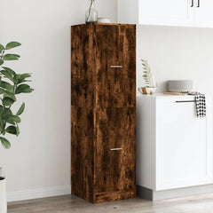 vidaXL Apothecary Cabinet Smoked Oak 40x41x144,5 cm Engineered Wood 3