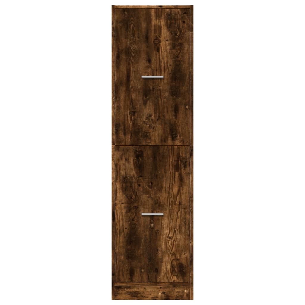 vidaXL Apothecary Cabinet Smoked Oak 40x41x144,5 cm Engineered Wood 5