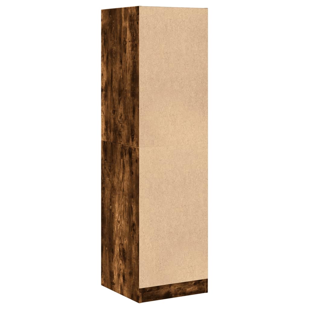 vidaXL Apothecary Cabinet Smoked Oak 40x41x144,5 cm Engineered Wood 6