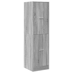 vidaXL Apothecary Cabinet Grey Sonoma 40x41x144,5 cm Engineered Wood 4