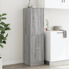 vidaXL Apothecary Cabinet Grey Sonoma 40x41x144,5 cm Engineered Wood 3