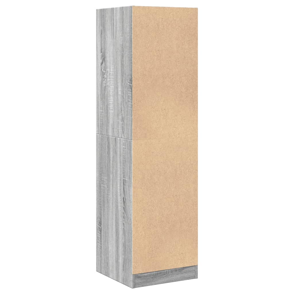 vidaXL Apothecary Cabinet Grey Sonoma 40x41x144,5 cm Engineered Wood 6