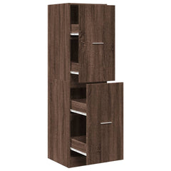 vidaXL Apothecary Cabinet Brown Oak 40x41x144,5 cm Engineered Wood 2
