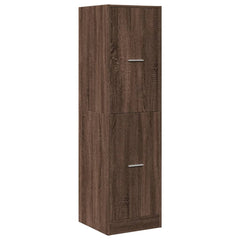 vidaXL Apothecary Cabinet Brown Oak 40x41x144,5 cm Engineered Wood 4
