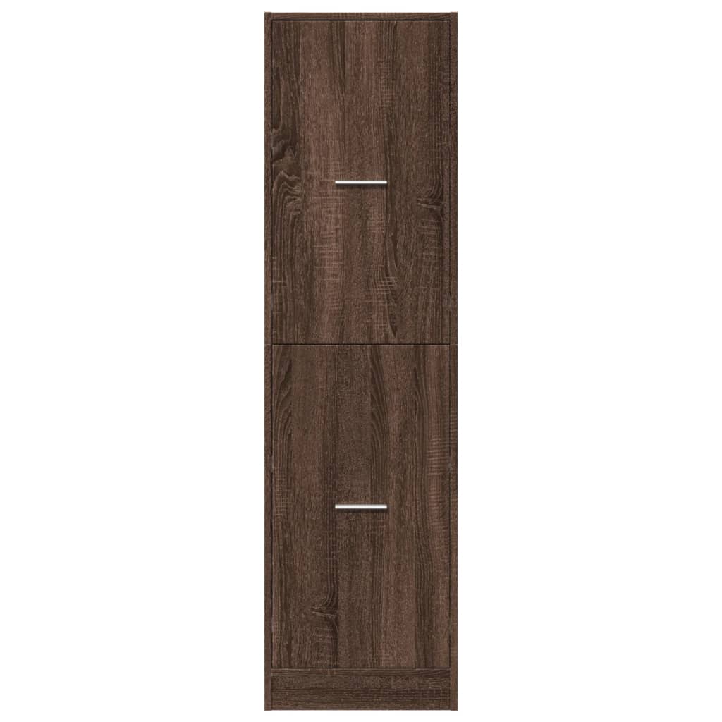 vidaXL Apothecary Cabinet Brown Oak 40x41x144,5 cm Engineered Wood 5