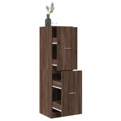 vidaXL Apothecary Cabinet Brown Oak 40x41x144,5 cm Engineered Wood 1