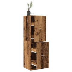 vidaXL Apothecary Cabinet Old Wood 40x41x144,5 cm Engineered Wood 1