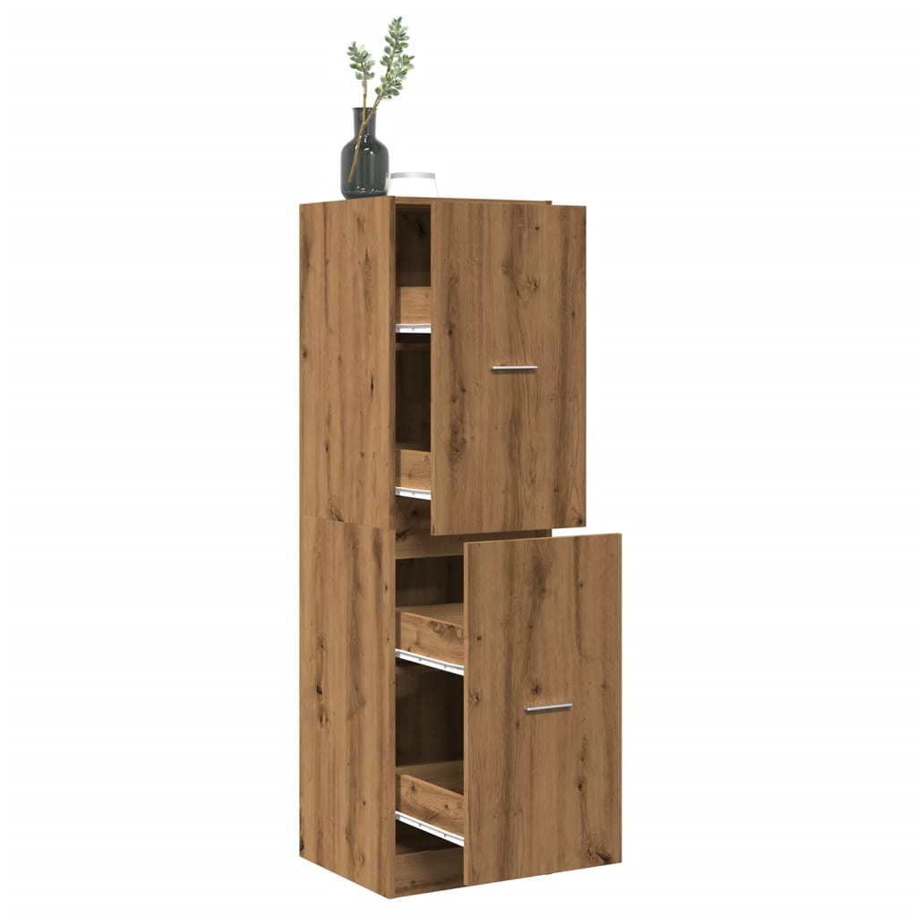 vidaXL Apothecary Cabinet Artisian Oak 40x41x144,5 cm Engineered Wood 1