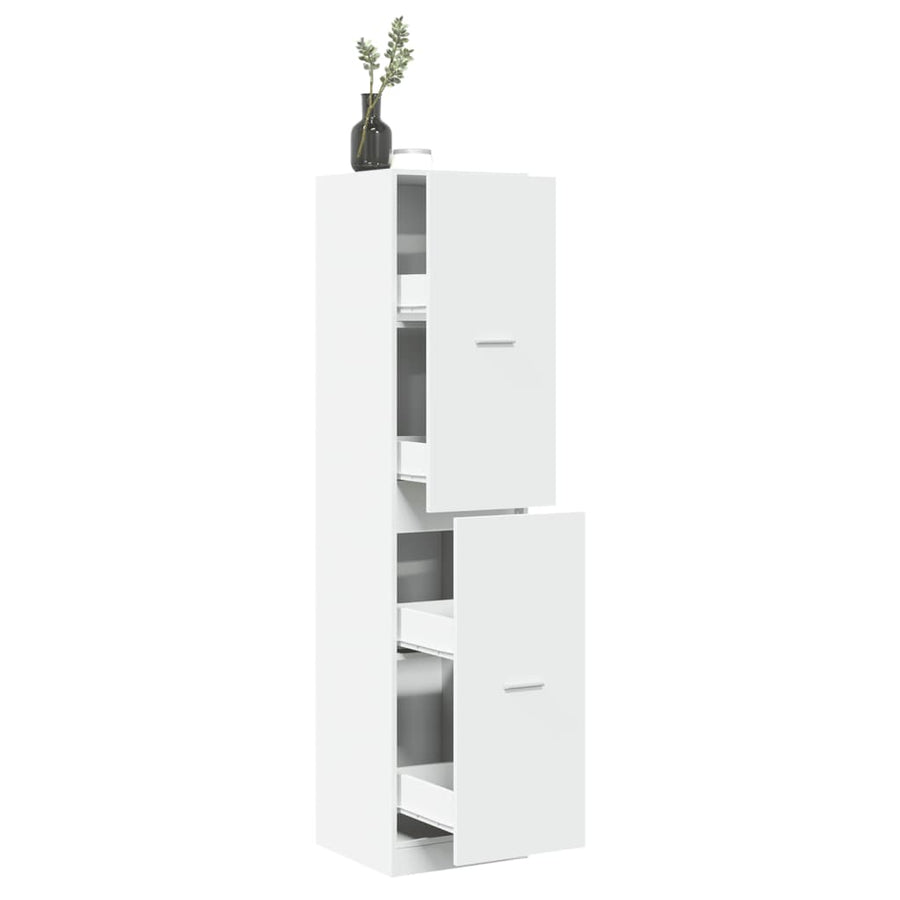 vidaXL Apothecary Cabinet White 40x41x174,5 cm Engineered Wood 1