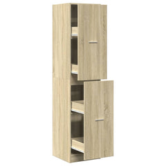 vidaXL Apothecary Cabinet Sonoma Oak 40x41x174,5 cm Engineered Wood 2