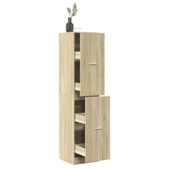 vidaXL Apothecary Cabinet Sonoma Oak 40x41x174,5 cm Engineered Wood 1