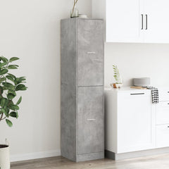 vidaXL Apothecary Cabinet Concrete Grey 40x41x174,5 cm Engineered Wood 3