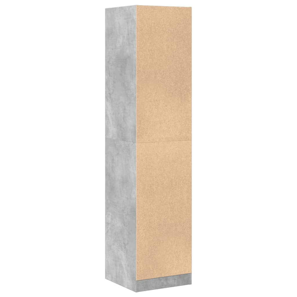 vidaXL Apothecary Cabinet Concrete Grey 40x41x174,5 cm Engineered Wood 6