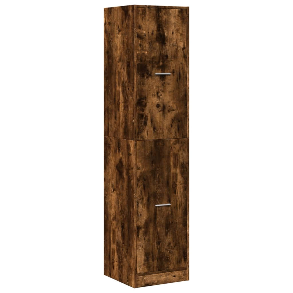 vidaXL Apothecary Cabinet Smoked Oak 40x41x174,5 cm Engineered Wood 4