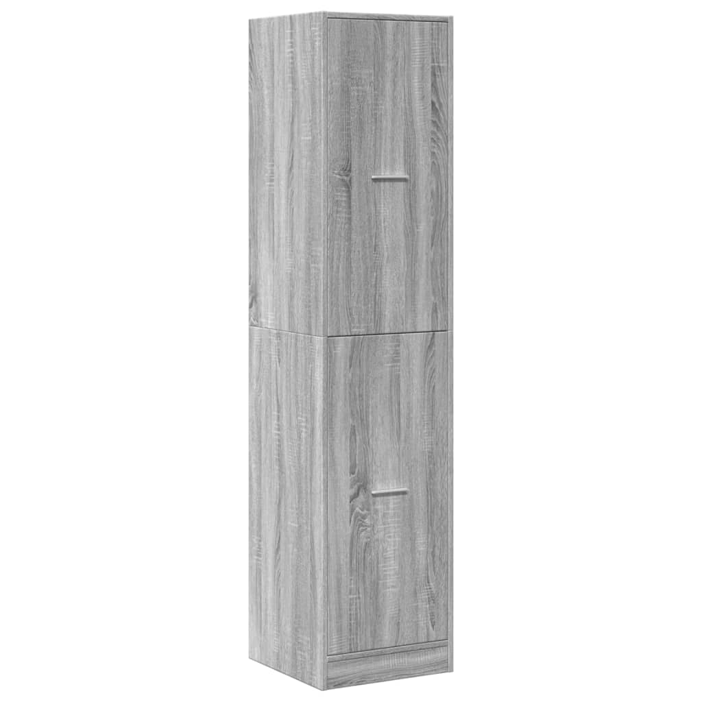 vidaXL Apothecary Cabinet Grey Sonoma 40x41x174,5 cm Engineered Wood 4