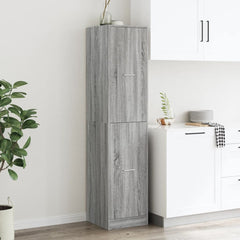 vidaXL Apothecary Cabinet Grey Sonoma 40x41x174,5 cm Engineered Wood 3