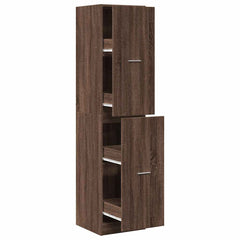 vidaXL Apothecary Cabinet Brown Oak 40x41x174,5 cm Engineered Wood 2