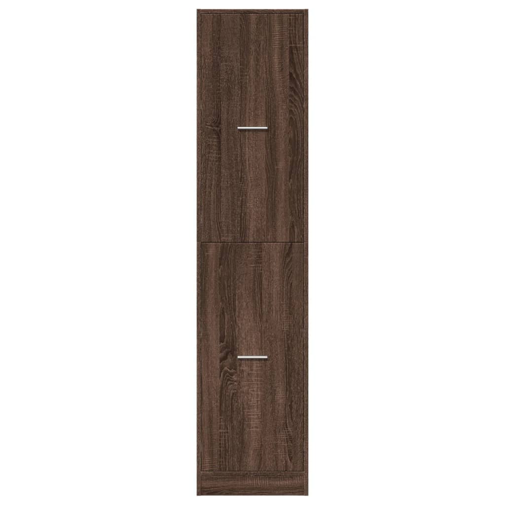 vidaXL Apothecary Cabinet Brown Oak 40x41x174,5 cm Engineered Wood 5