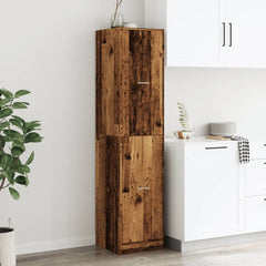 vidaXL Apothecary Cabinet Old Wood 40x41x174,5 cm Engineered Wood 3
