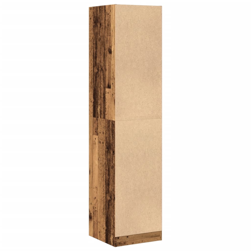 vidaXL Apothecary Cabinet Old Wood 40x41x174,5 cm Engineered Wood 6