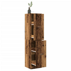 vidaXL Apothecary Cabinet Old Wood 40x41x174,5 cm Engineered Wood 1