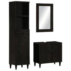 vidaXL 3 Piece Bathroom Furniture Set Solid Wood Mango 1