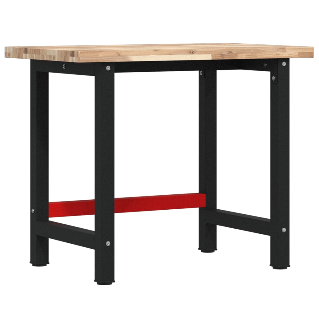 Workbench Solid Wood Acacia Rectangular Natural 100 x 60 x 83 cm
