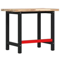Workbench Solid Wood Acacia Rectangular Natural 100 x 60 x 83 cm