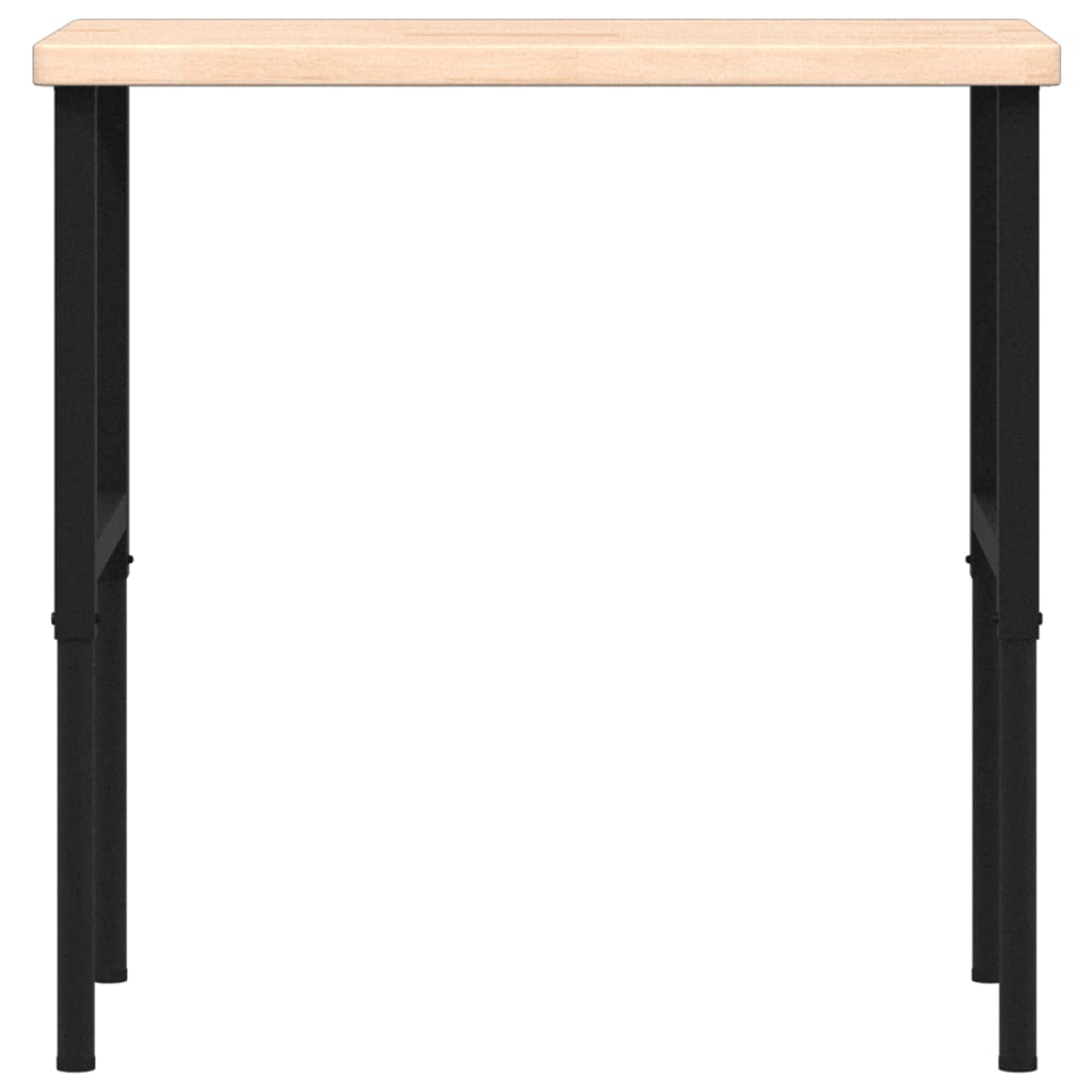 Workbench Dark Brown Rectangular Brown and black 100 x 60 x (73-99.5) cm