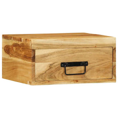 vidaXL Wall-mounted Bedside Cabinets 2 pcs Solid Wood Acacia 2