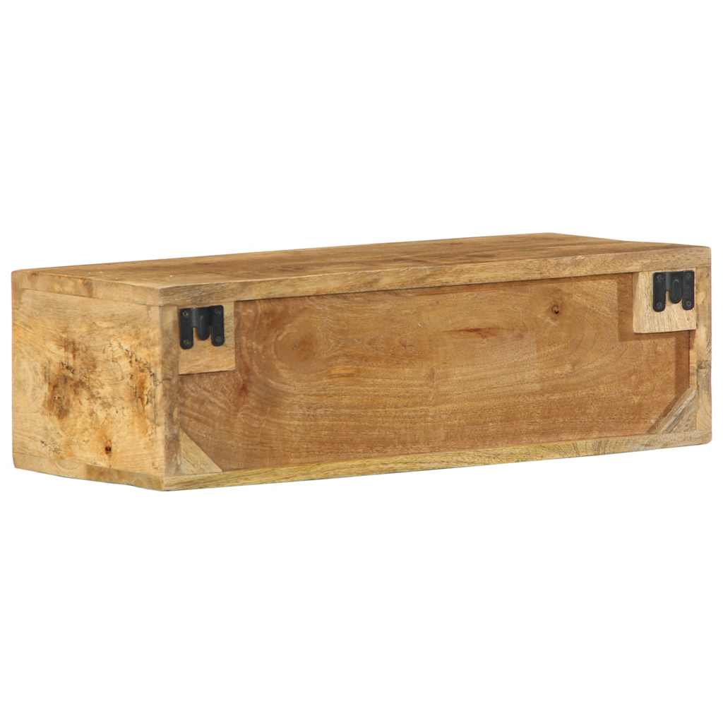 vidaXL Wall-mounted TV Cabinet 60x30x19 cm Solid Rough Wood Mango 6