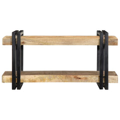vidaXL Wall Shelf 70x33x35 cm Solid Rough Wood Mango 4