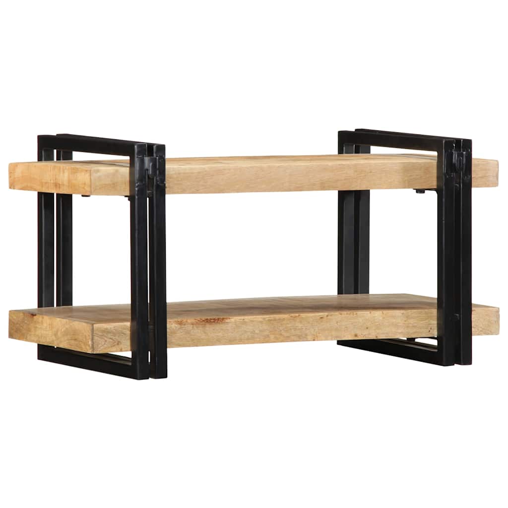 vidaXL Wall Shelf 70x33x35 cm Solid Rough Wood Mango 6