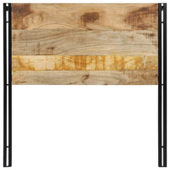 vidaXL Headboard 100 cm Solid Wood Mango and Iron 4