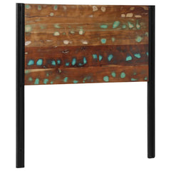 vidaXL Headboard 100 cm Solid Wood Reclaimed and Iron 1