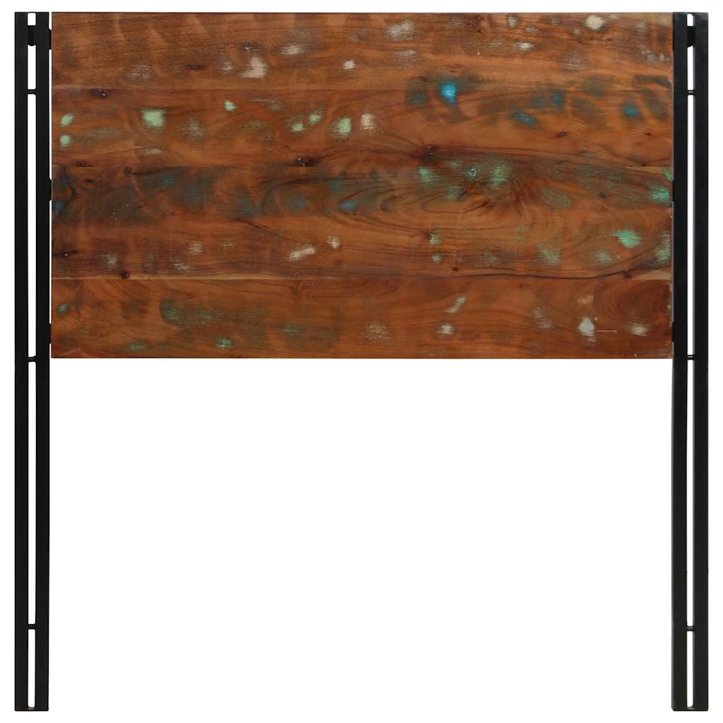 vidaXL Headboard 100 cm Solid Wood Reclaimed and Iron 4