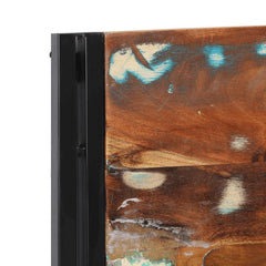 vidaXL Headboard 120 cm Solid Wood Reclaimed and Iron 6