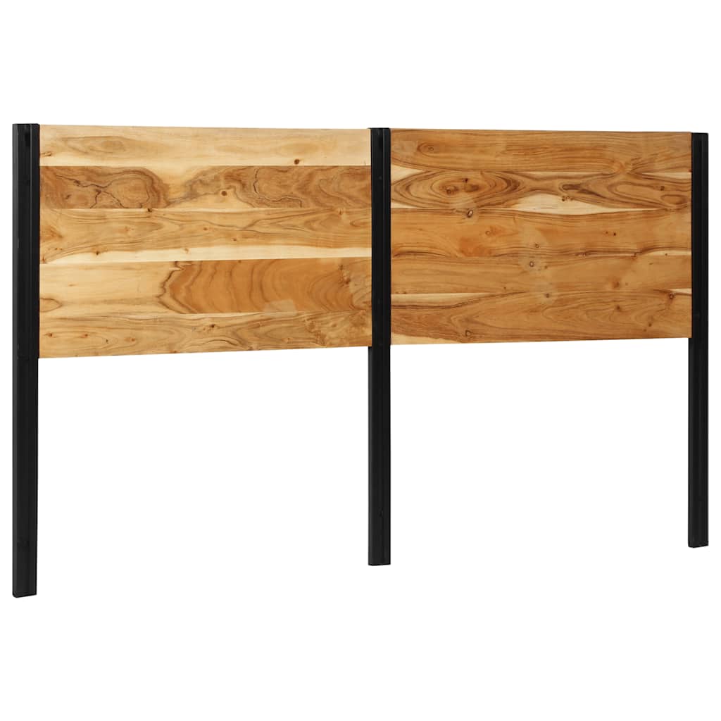 vidaXL Headboard 180 cm Solid Wood Acacia and Iron 2