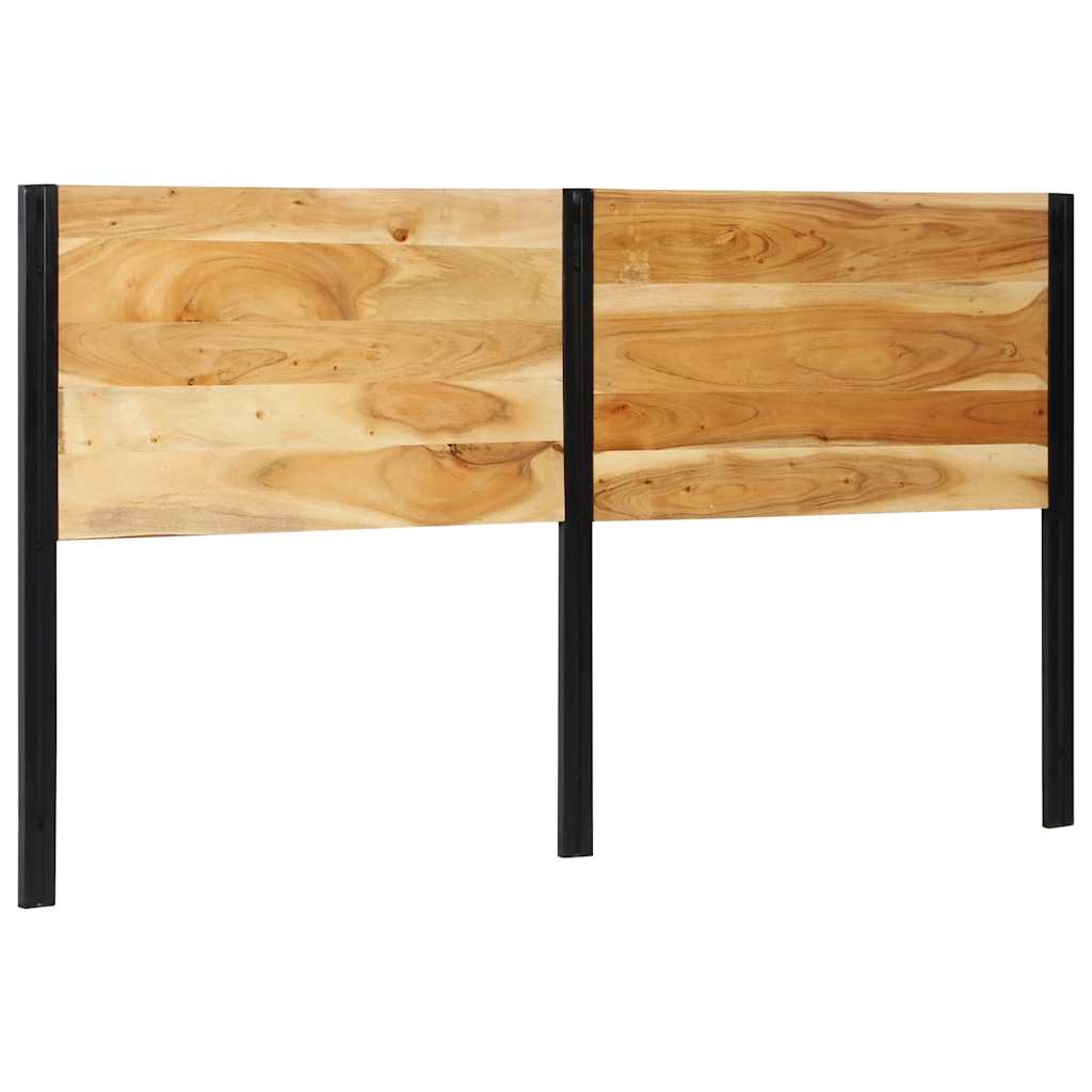 vidaXL Headboard 180 cm Solid Wood Acacia and Iron 3