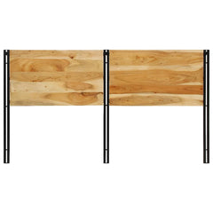 vidaXL Headboard 180 cm Solid Wood Acacia and Iron 4