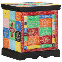 vidaXL Bedside Cabinet 2 pcs Multicolour 40x35x45 cm Solid Wood Mango 3