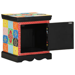 vidaXL Bedside Cabinet 2 pcs Multicolour 40x35x45 cm Solid Wood Mango 4