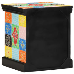 vidaXL Bedside Cabinet 2 pcs Multicolour 40x35x45 cm Solid Wood Mango 6