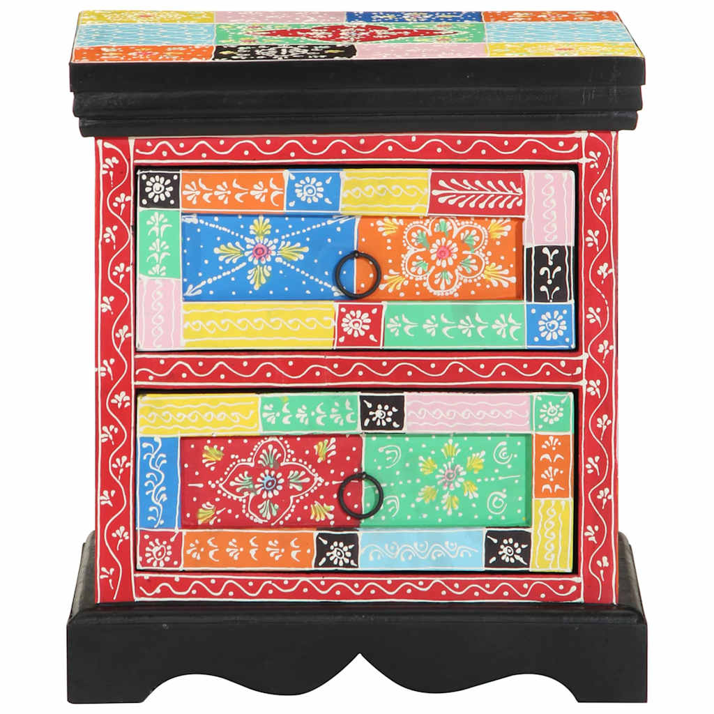vidaXL Bedside Cabinet 2 pcs Multicolour 40 x 35 x 45 cm 4