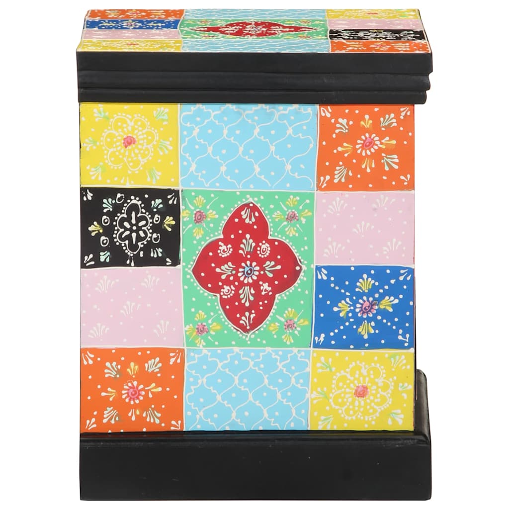 vidaXL Bedside Cabinet 2 pcs Multicolour 40 x 35 x 45 cm 5