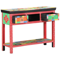 vidaXL Console Table with Drawer Multicolour 100 x 30 x 77 cm 1